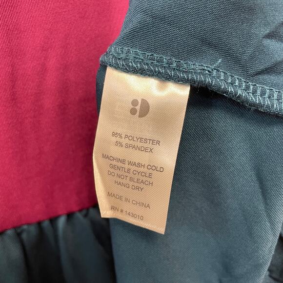 Dot Dot Smile Girls Purple & Teal Flapper Short Sleeve Dress Size 7 - Picture 3 of 4